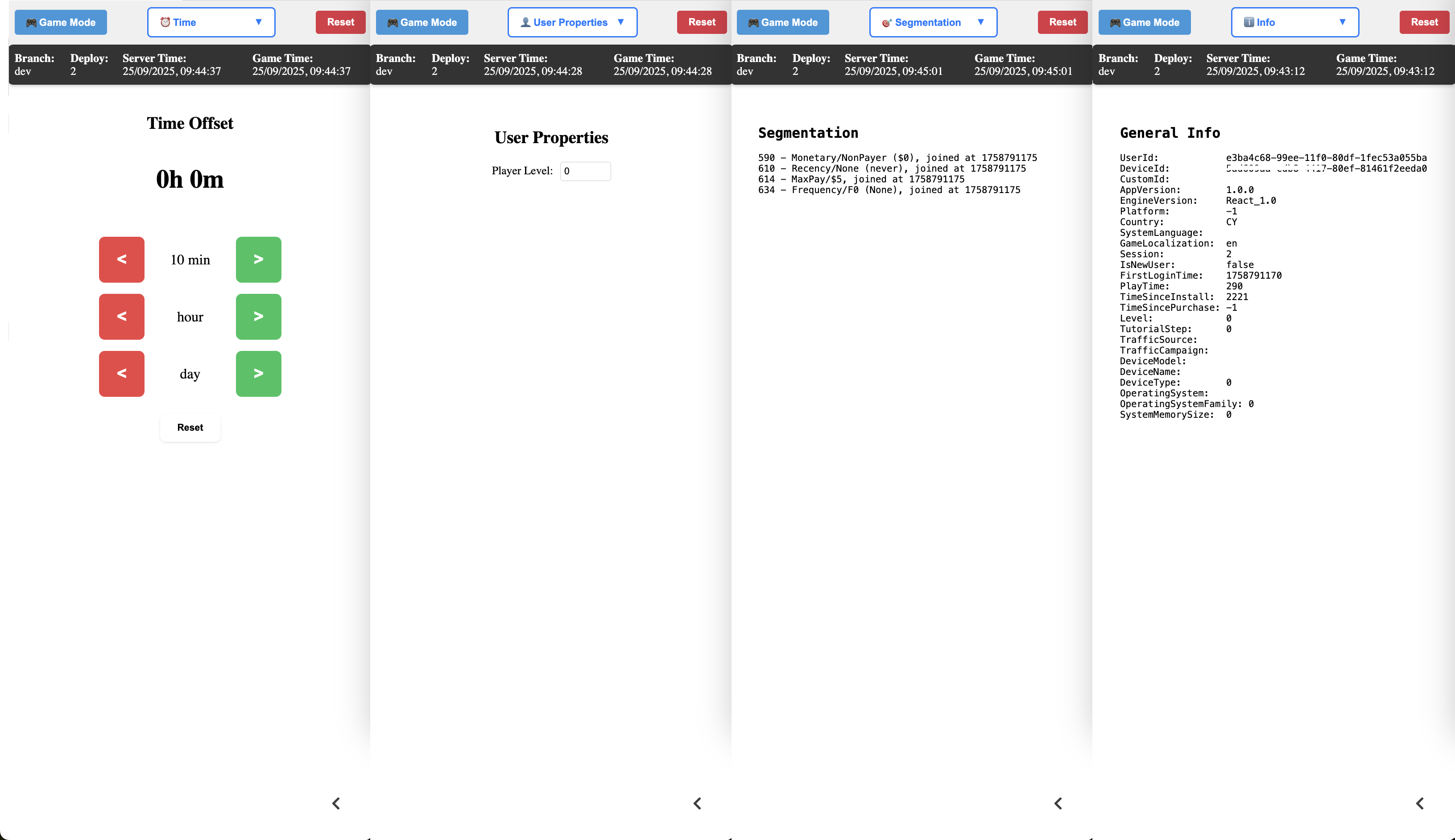 Console Mode sections 1
