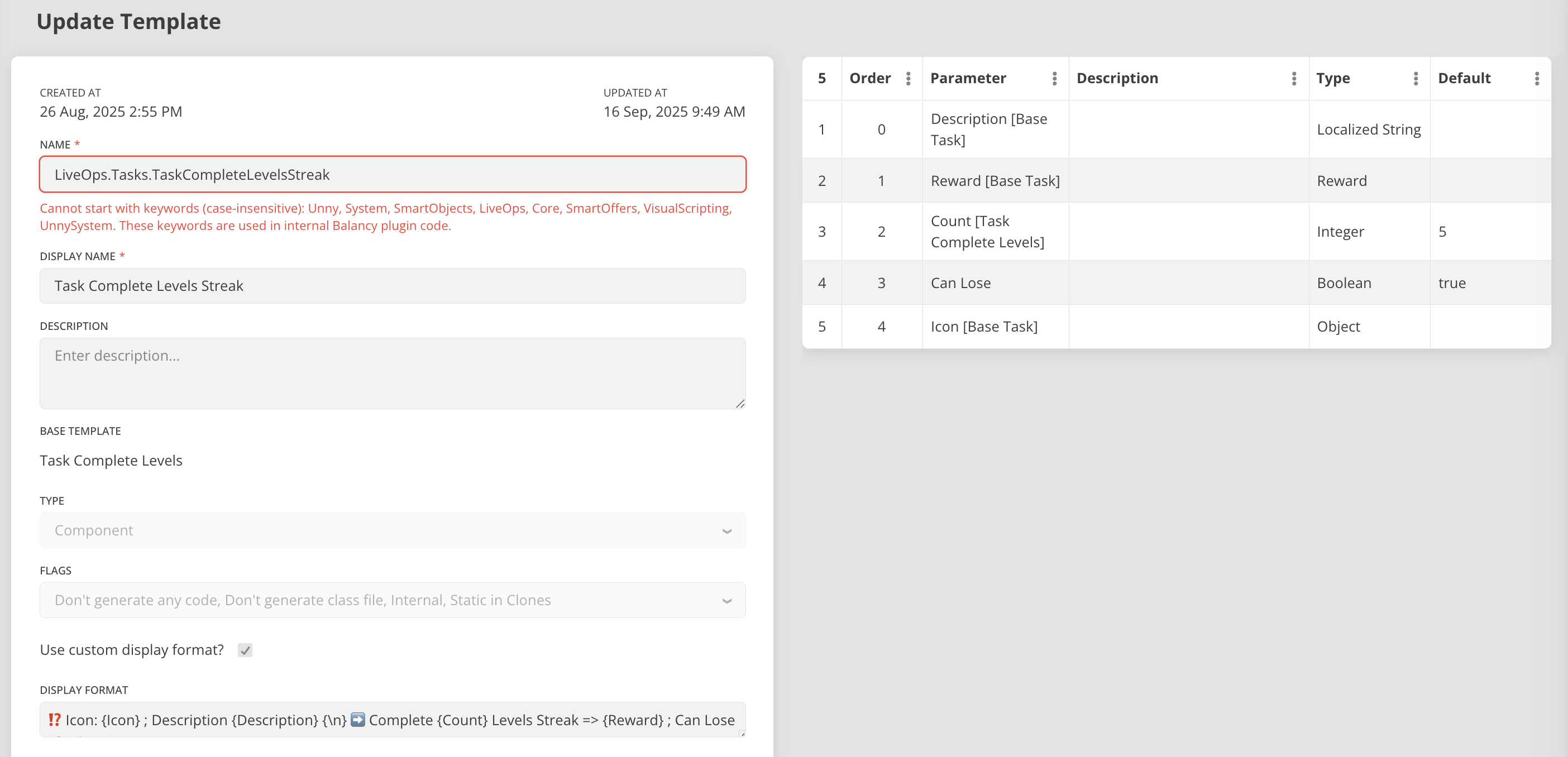 Task Complete Levels Streak