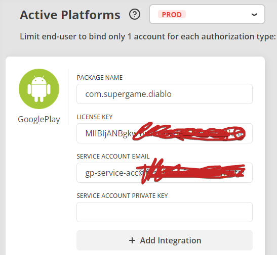 Play console permissions