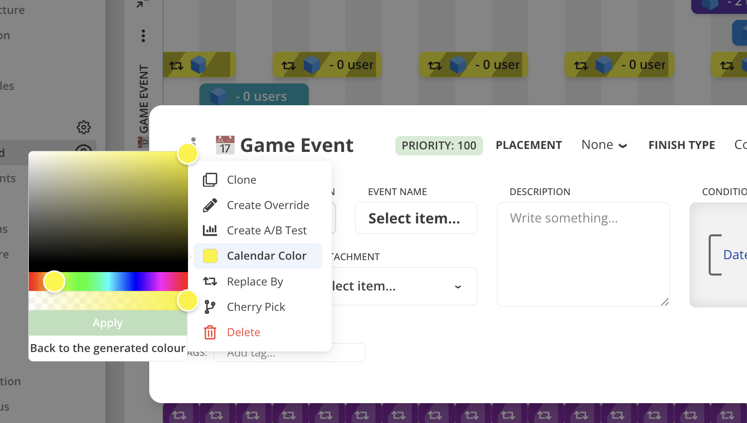 Event Colors