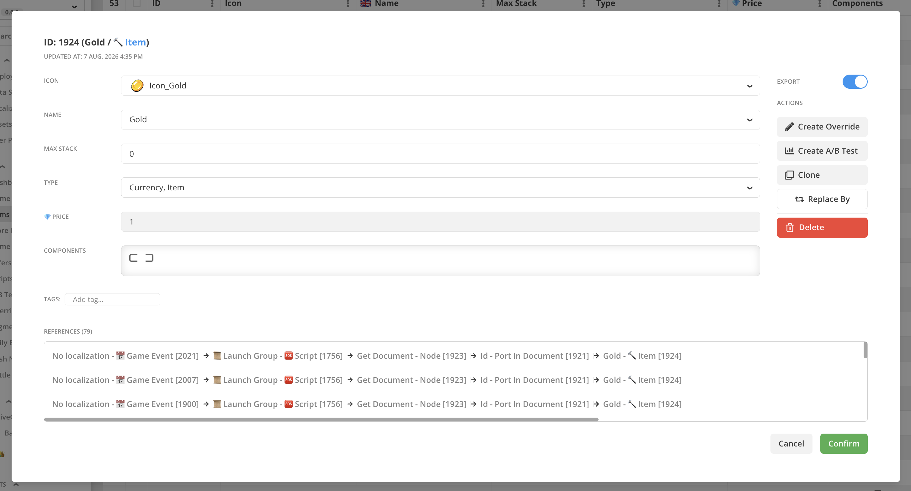 Document Refs