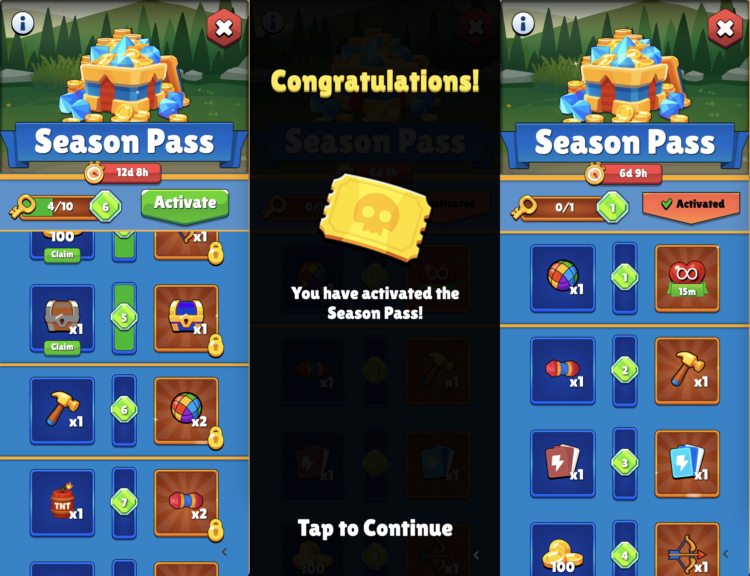 Season Pass States