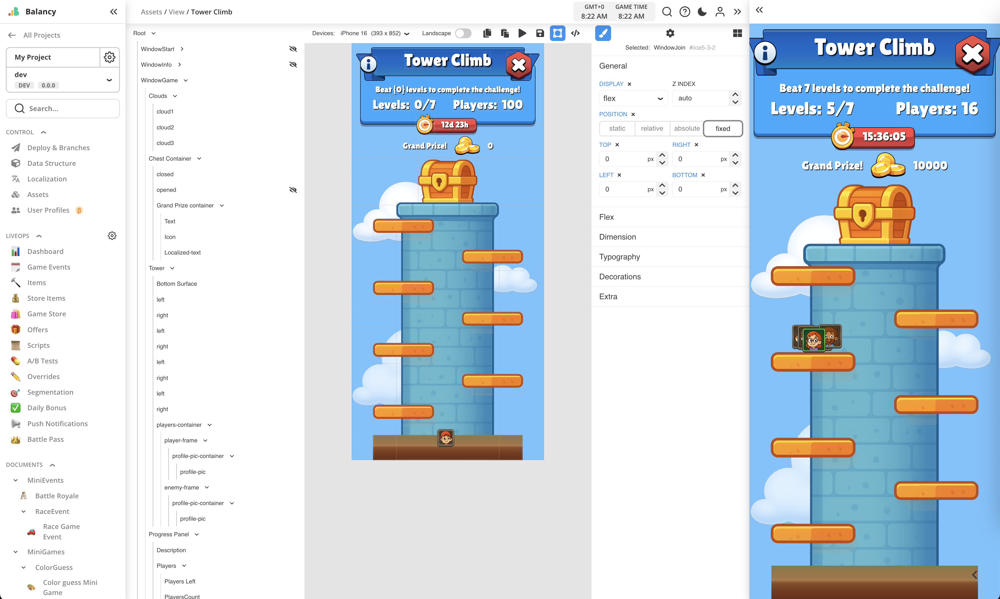 Tower Climb Progress
