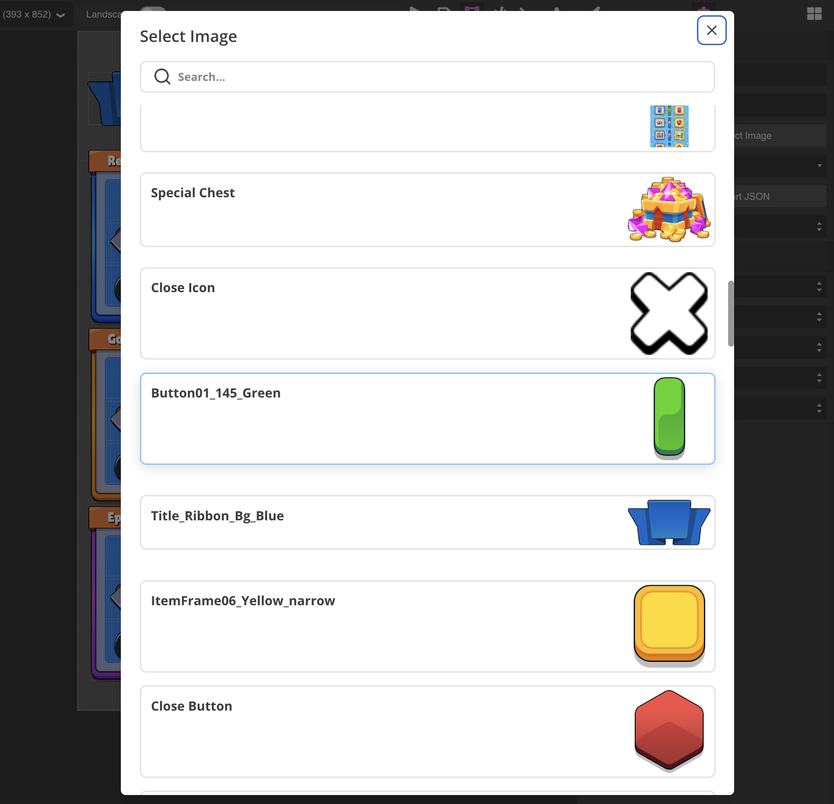 UI Builder main layout